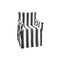 Alfresco 100 percent Cotton Director Chair Cover    Striped Black