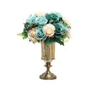 Soga Transparent Glass Flower Vase Filler With Blue Flower Set