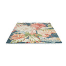 Valley Flower And Rose Haw Blue Green Rug