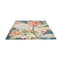 Valley Flower And Rose Haw Blue Green Rug