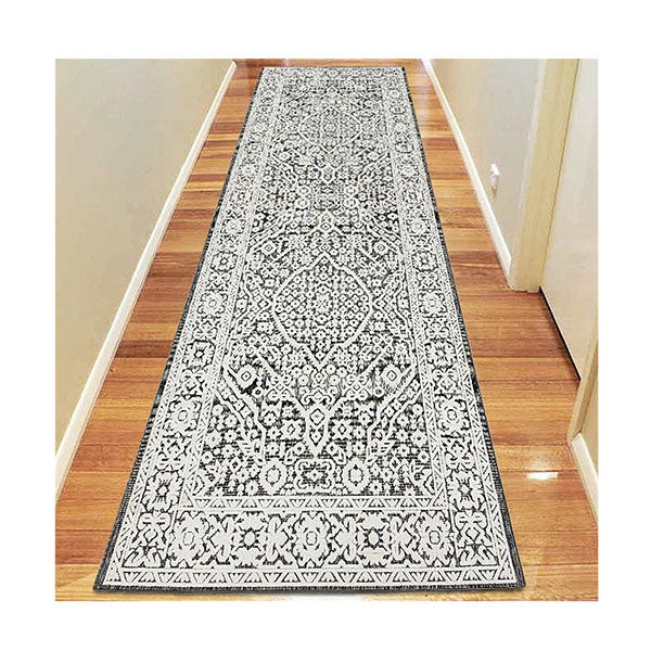 Valley Grey Machine Knotted Rug