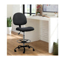 Veer Drafting Black Office Chair Stool Fabric