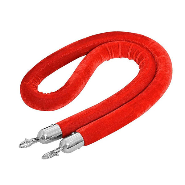Velvet Rope For Queue Barrier Red