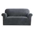 Velvet Sofa Cover Plush Couch Cover Lounge Slipcover 2 Seater