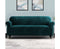 Velvet Sofa Cover Plush Couch Cover Lounge Slipcover 4 Seater