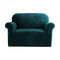 Velvet Sofa Cover Plush Couch Cover Lounge Slipcover 1 Seater