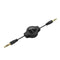 Verbatim Aux Audio Cable Retractable 75Cm Black