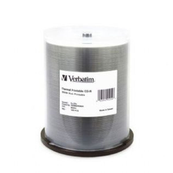 Verbatim Cd R 700Mb 100Pk White Wide Thermal 52X