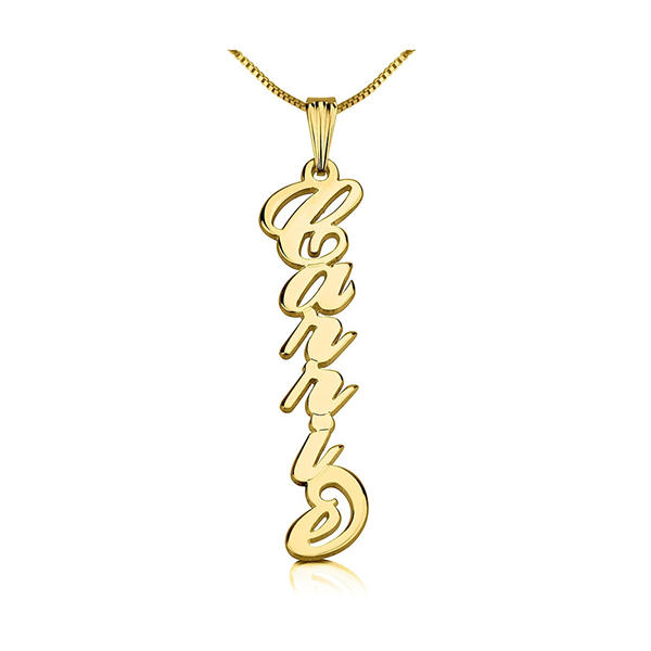 Vertical Carrie Name Necklace