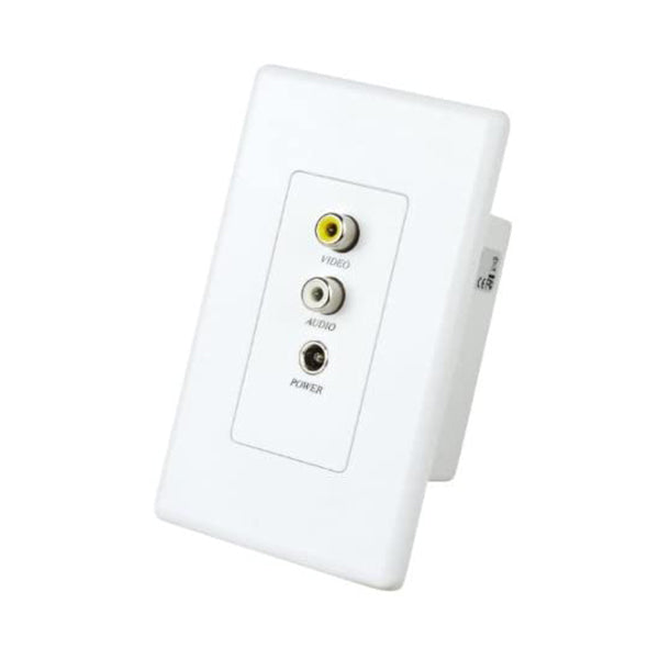 Video Audio And Power Over Cat5 Extender Wall Plate Set