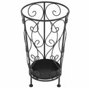 Vintage Style Metal Umbrella Black Stand
