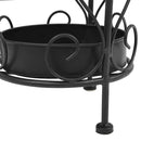 Vintage Style Metal Umbrella Black Stand
