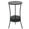 Vintage Style Round Black Metal Bistro Table