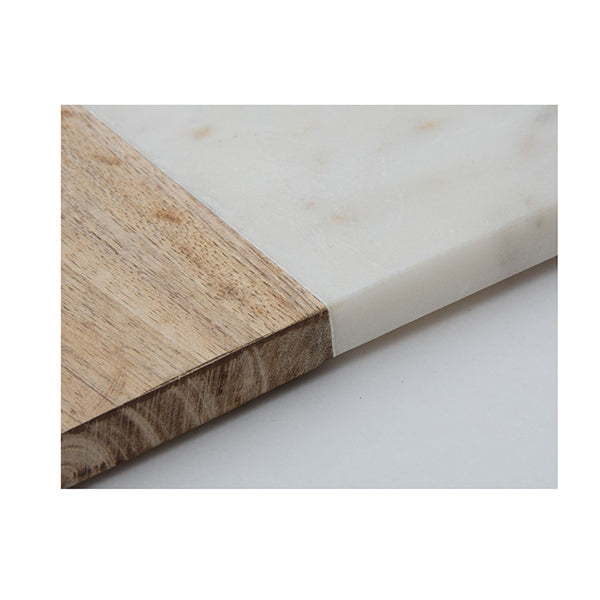 Rohan Wood And Marble Long Chopping Board