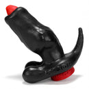OxBalls Woof Hollow Plug With Stopper Black Red