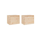 Wall Cabinets 2 Pcs 45 X 30 X 35 Cm Solid Pinewood