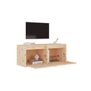 Wall Cabinets 2 Pcs 45 X 30 X 35 Cm Solid Pinewood