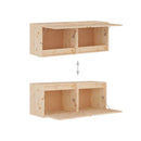 Wall Cabinets 2 Pcs 45 X 30 X 35 Cm Solid Pinewood