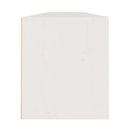 Wall Cabinets 2 Pcs White 100 X 30 X 35 Cm Solid Wood Pine