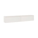 Wall Cabinets 2 Pcs White 100 X 30 X 35 Cm Solid Wood Pine