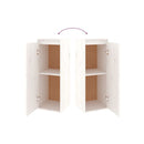 Wall Cabinets 2 Pcs White 30 X 30 X 80 Cm Solid Wood Pine