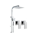 Wall Chrome Rain Shower Head Taps Round Handheld