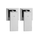Wall Chrome Rain Shower Head Taps Round Handheld
