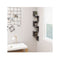 Wall Corner Shelf High Gloss Grey Chipboard