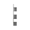 Wall Corner Shelf High Gloss Grey Chipboard