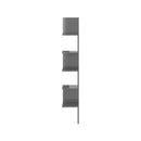 Wall Corner Shelf High Gloss Grey Chipboard