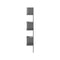 Wall Corner Shelf High Gloss Grey Chipboard