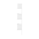 Wall Corner Shelf High Gloss White Chipboard