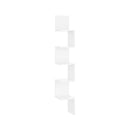 Wall Corner Shelf High Gloss White Chipboard
