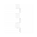 Wall Corner Shelf White Engineered Wood