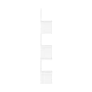 Wall Corner Shelf White Engineered Wood