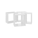Wall Cube Shelves 4 Pcs High Gloss White 26 X 15 X 26 Cm