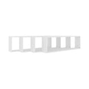 Wall Cube Shelves 4 Pcs White 100 X 15 X 30 Cm Chipboard