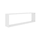 Wall Cube Shelves 4 Pcs White 100 X 15 X 30 Cm Chipboard