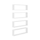 Wall Cube Shelves 4 Pcs White 100 X 15 X 30 Cm Chipboard