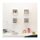 Wall Cube Shelves 4 Pcs White 22 X 15 X 22 Cm