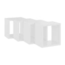 Wall Cube Shelves 4 Pcs White 22 X 15 X 22 Cm
