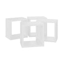 Wall Cube Shelves 4 Pcs White 22 X 15 X 22 Cm