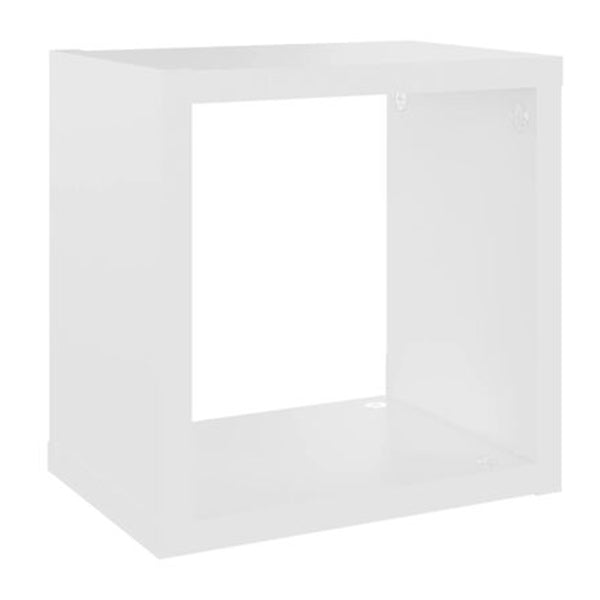Wall Cube Shelves 4 Pcs White 22 X 15 X 22 Cm