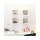 Wall Cube Shelves 4 Pcs White 26 X 15 X 26 Cm