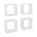 Wall Cube Shelves 4 Pcs White 26 X 15 X 26 Cm