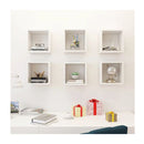 Wall Cube Shelves 6 Pcs High Gloss White 26 X 15 X 26 Cm
