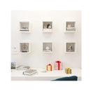 Wall Cube Shelves 6 Pcs White 22 X 15 X 22 Cm