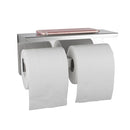 Double Toilet Paper Holder Rack Bathroom Tissue Roll Holder Chrome