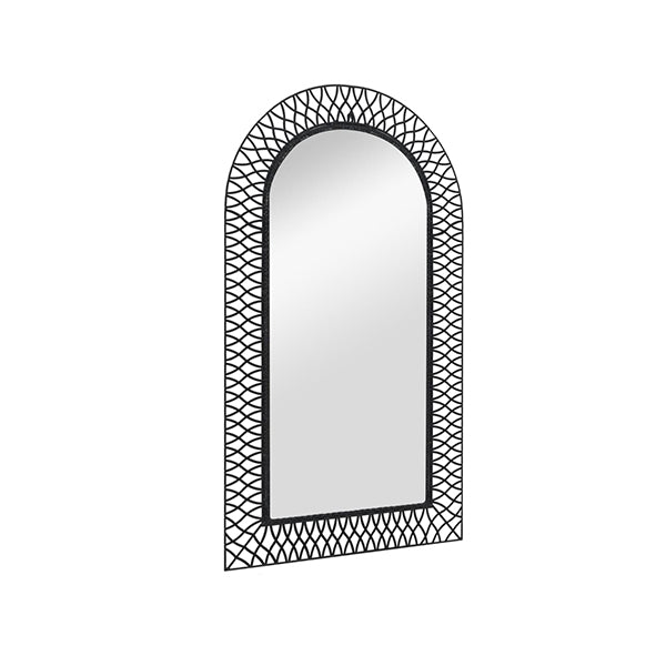 Wall Mirror Arched Black
