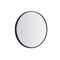 Wall Mirror Round Shaped Bathroom Smooth Edge